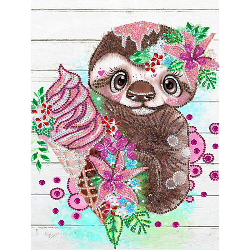 #A 5D DIY Diamond Mosaic Partial Drill Drawing Kit Animals Series Art Craft