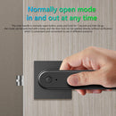 Smart Biometric Fingerprint Password TTLock APP Lever Handle Lock (Black) Newly
