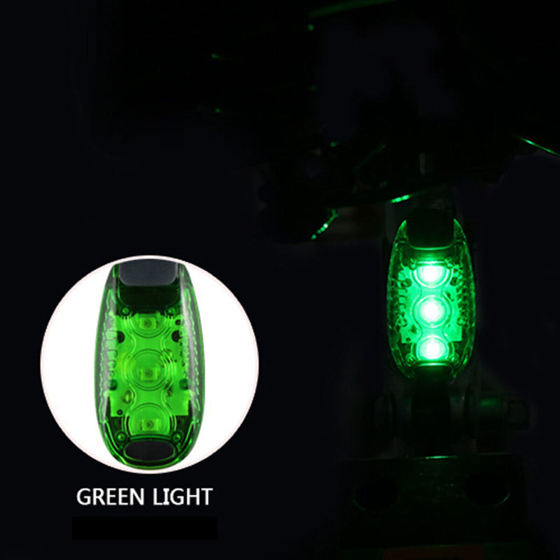 LED Safety Light 2 Pieces Clip on Bike Tail Light for Walking & Bicycle Helme