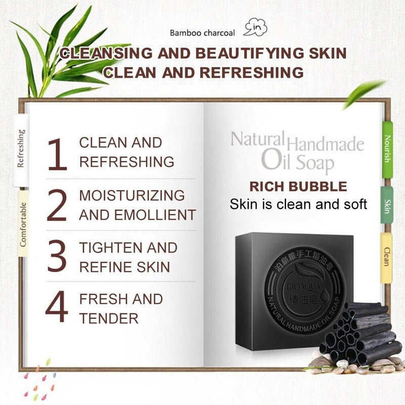 Women Private Intimate 100g Bamboo Charcoal Vagina Whitening Soap Skin Cleansing