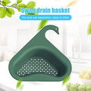 Colander Sink Strainer Kitchen Sink Shelf Faucet Hanging Drain Rack (Green)