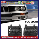 2pcs Front Left+Right Bumper Fog Lights Lamps+Bulbs Kit for E30 318i 325 85-93