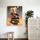 Paint By Numbers Kit DIY Book Ladder Colouring Oil Art Picture Wall Decor