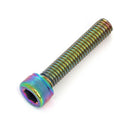 OUO Mountain Bike Headset Bowl Cover Screw Stem Top Caps Bolts (Colorful)