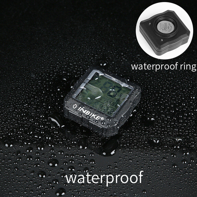 INBIKE Cycling Computer LCD Digital MTB Road Bicycle Odometer Wired Stopwatch