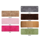 3pcs Fluffy Rugs Anti Slip Doormat Carpet Floor Mat(Coffee)