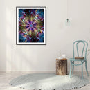 5D DIY Diamond Painting Fractal Art Full Round Drill Mosaic Rhinestone Pictur
