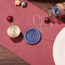 Alphabet Letters Wax Sealing Stamp Head Round Copper Stamps Craft Decor (B)