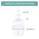#A 2L Cat Water Fountain with Activated Carbon Filter Dog Automatic Water Dispen