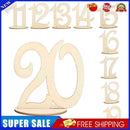 10pcs Wooden Wedding Table Number Cards Ornament Craft (Eleven to Twenty)