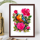 Flower and Parrots 5D DIY Diamond Painting Full Square Crafts Rhinestone Pict