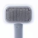 Pet Dog Cat Brush Needle Comb Hair Shedding Grooming Hair Remover (Grey)