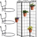 Window Sill Iron Hanging Flower Pot Rack Guardrail Balcony Planter Pot Stand