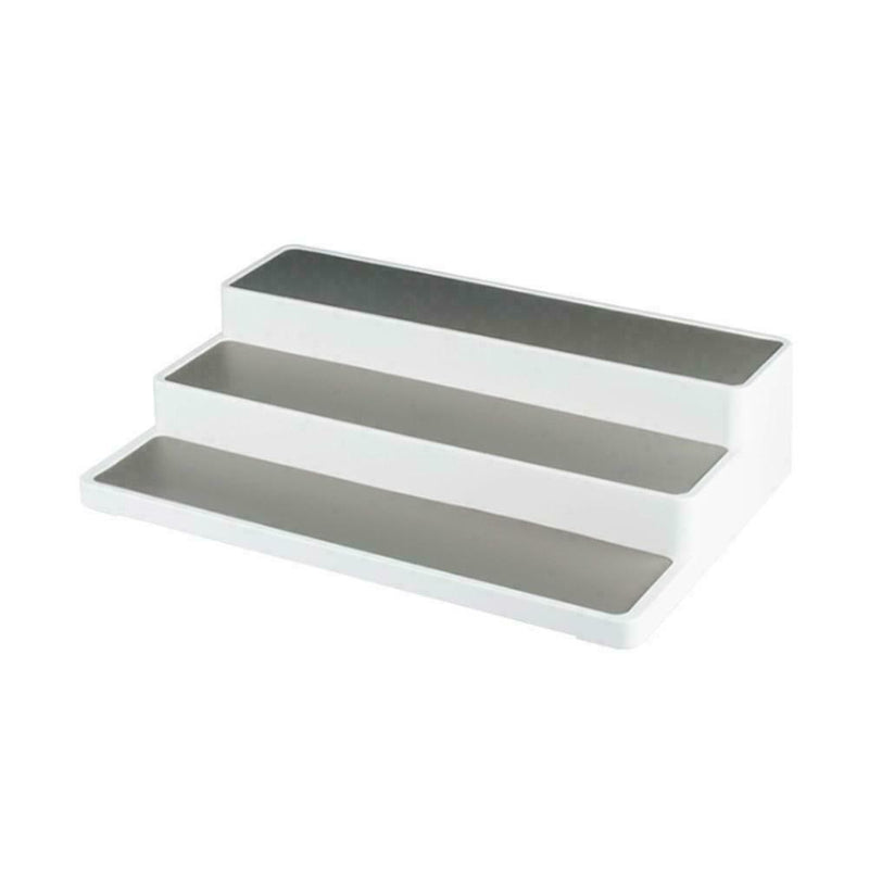 White 3 Tier Shelf Jar Rack Holder Cupboard Organiser Hot Kitchen Tools I8U5