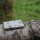 Survival Whistle - Super Loud 2pcs Distress Rescue Signal Whistle with Keyc