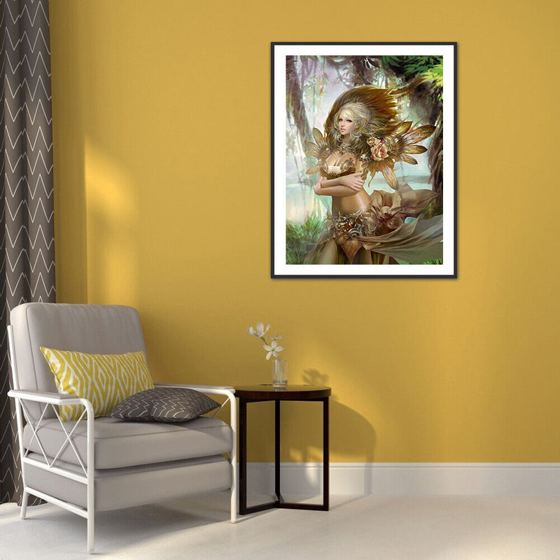 5D DIY Diamond Painting Kits Woods Fairy Full Round Drill Wall Decor Art Crafts