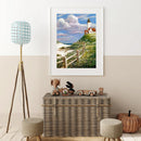 Full Round Drill Diamond Painting Seagull and Tower Pictures Handiwork Art
