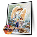 5D Diamond Painting Kit DIY Angel and Girl Full Round Drill Mosaic Picture