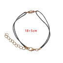 Chain Hollow Star Moon Bracelet Set Crystal Beads Stones Adjustable Bangle
