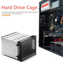 DIY Hard Drive Cage Rack 5.25 inch to 5x 3.5inch Bracket with 12cm Fan Space