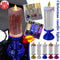 LED Christmas Candle Rechargeable Color Change Waterproof No Candlewax #Blue`