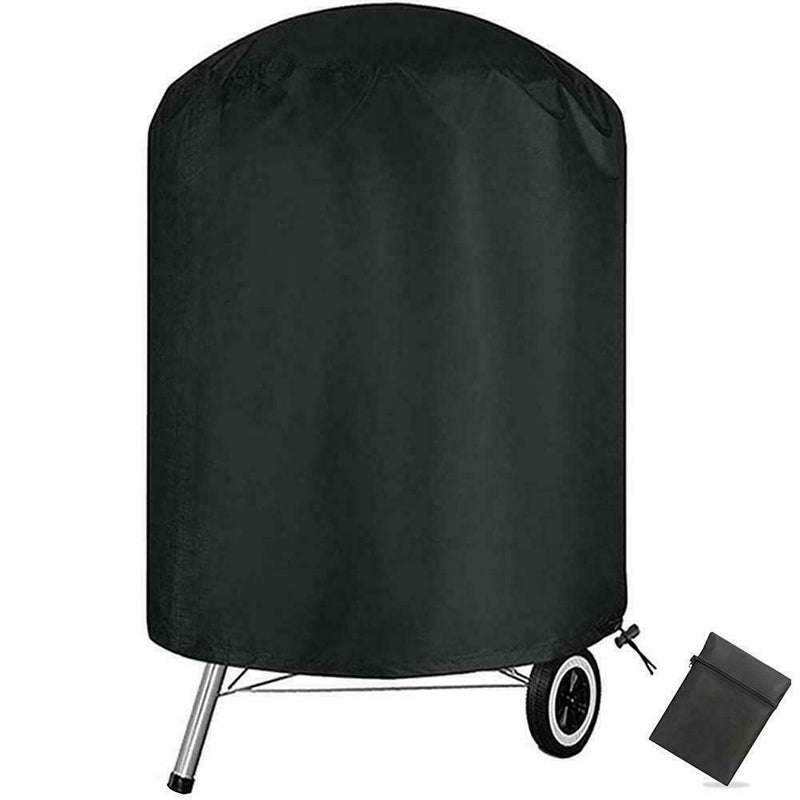 BBQ Grill Cover Barbecue Round Smoker Cover Waterproof Patio Hot For Garden Q0J5