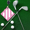 Portable Double-Sided Golf Club Wiping Towel Golf Cleaning Bag Golf Accessori