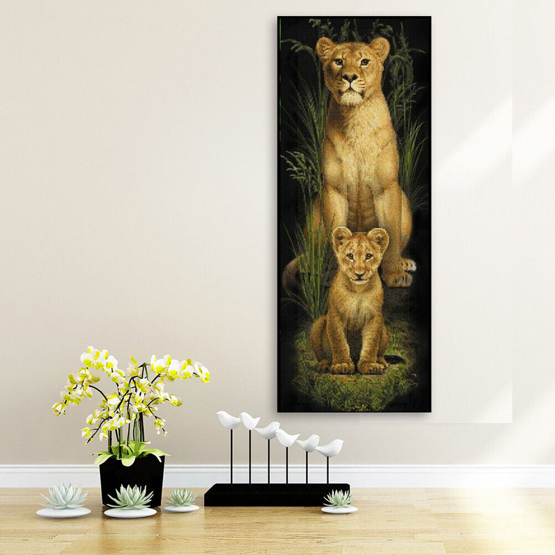 5D DIY Diamond Painting Kits Full Round Drill Animal Mosaic Picture Wall Deco