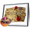 5D Diamond Painting Kit Welcome Board Full Square Drill Rhinestone DIY Wall