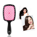 Hollow Airbag Massage Comb Straight Curly Hair Care Styling Brush (Pink)