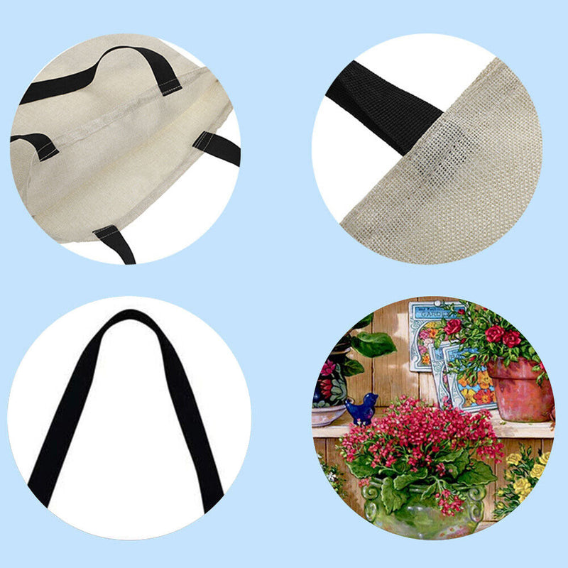 The Dragon Women's Good Wild Flower Printed Shoulder Shopping Bag, Large K