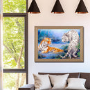 5D DIY Diamond Painting Tigers Full Round Drill Mosaic Art Picture Rhinesto