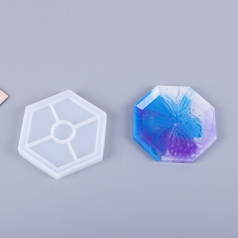 DIY Pen Holder Coaster Crystal Drop Mold Silicone Mould Accessory Making Tool
