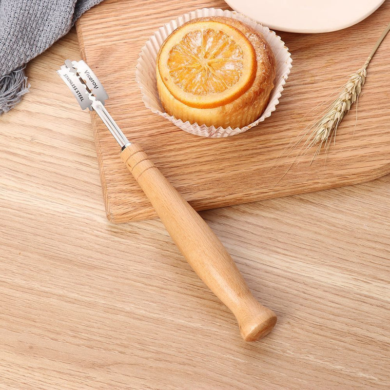 Bread Lame Cutter French Bread Scorer Dough Scoring Tools with Leather Bag