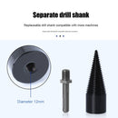 7pcs Wood Splitter Drill Bit Set with Rod Chop Firewood Log Electric Tools