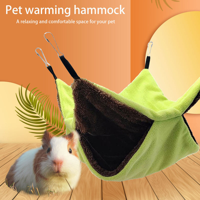 Small Animal Hammocks Warm Plush Small Rabbit Bed Hammock Sugar Gliders Cag