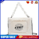 Fashion Rabbit Fur Chain Messenger Bag Women Fleece Shoulder Handbag (1)