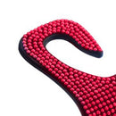Bling Car Seat Hanger Universal Car Back Seat Organizer Hanger (Red)