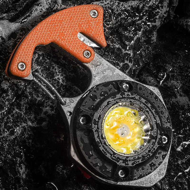 Multi-function COB LED Flashlight Outdoor USB C Rechargeable Keychain Lightin