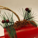 Iron Mailbox Ornament Portable Xmas Tree Pendant Candy Organizer Box C3K6