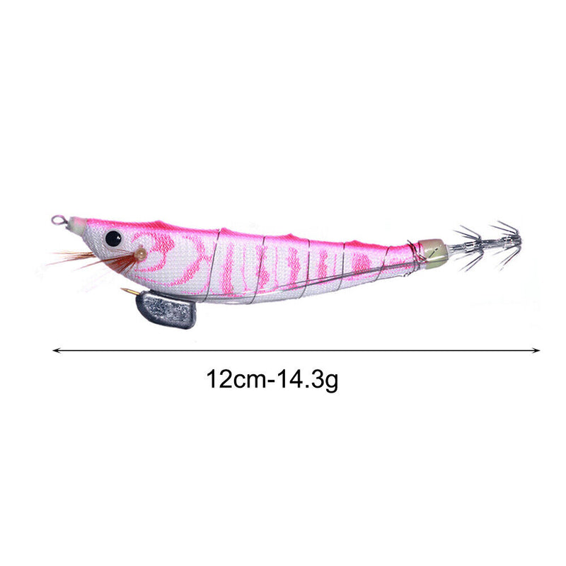Luminous Wood Shrimp Crankbait Fishing Lures 12cm 14.3g Artificial Wobbler Ba