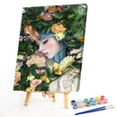 DIY Hand Painted Paint By Numbers Oil Canvas Pictures Beauty in Flowers Kit