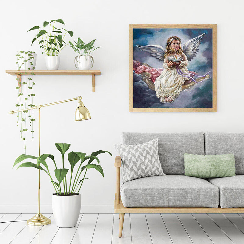 5D DIY Full Drill Diamond Painting Baby Angel Cross Stitch Embroidery Kits Newly