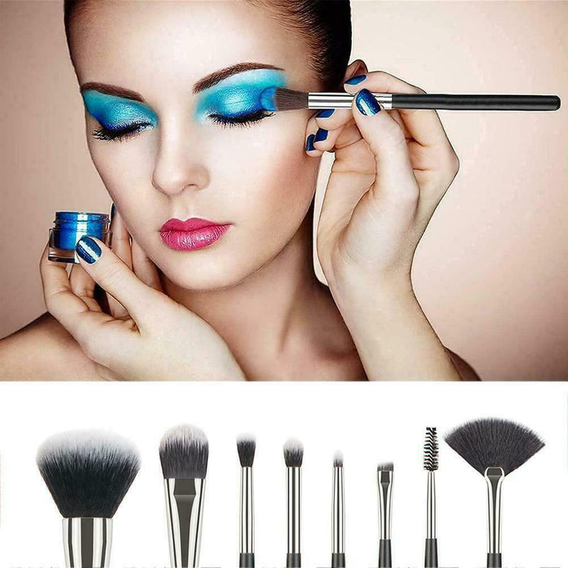 8Pcs Makeup Brushes Tool Set Cosmetic Powder Eye Shadow Foundation U Liner L6R8