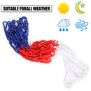 2pcs Standard Tri-Color Waterproof Basketball Hoop Net for Outdoor Sports
