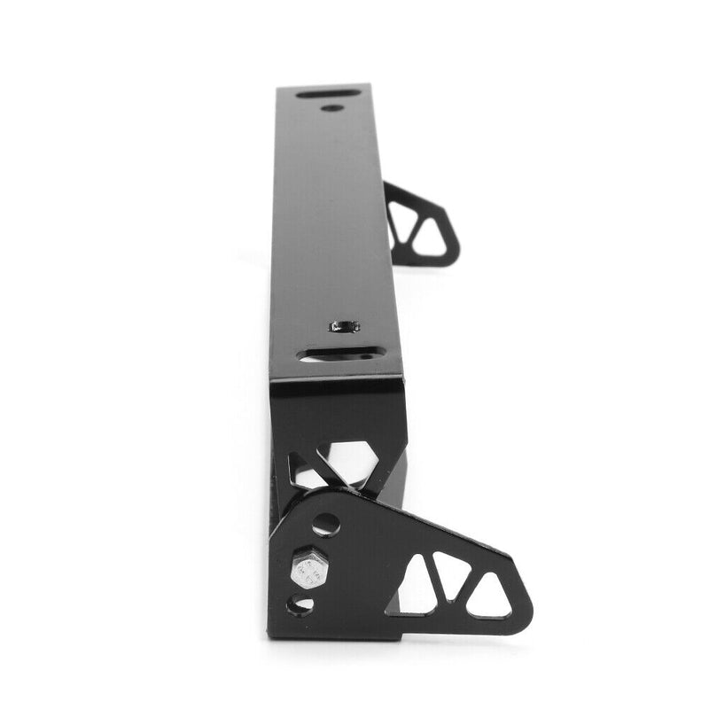 Adjustable Tilt License Plate Bracket Aluminum Number Plate Holder (Black) Newly