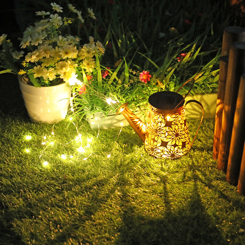 Solar LED Watering Can Lights Outdoor Garden Landscape Lamp (No Bracket)