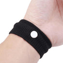 2x Sports Safety Wrist Support Band Anti Motion Sickness Wristband (Black) Newly