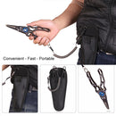 Pliers Scissors Portable Line Lure Cutter Fishing Tools (Titanium Grey)