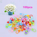 100pcs/Lot Mix Color Plastic Knitting Tools Locking Stitch Markers Crochet Str
